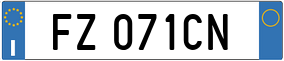 Truck License Plate